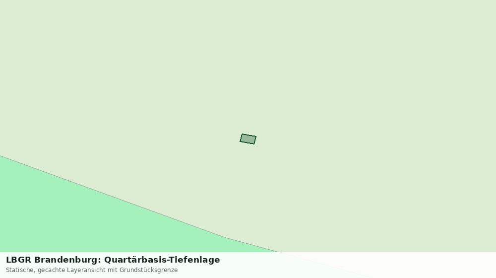 Statische Kartenansicht: LBGR Brandenburg: Quartärbasis-Tiefenlage