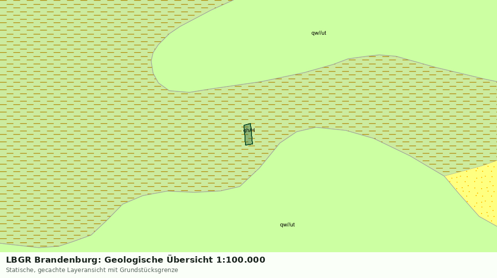 Statische Kartenansicht: LBGR Brandenburg: Geologische Übersicht 1:100.000