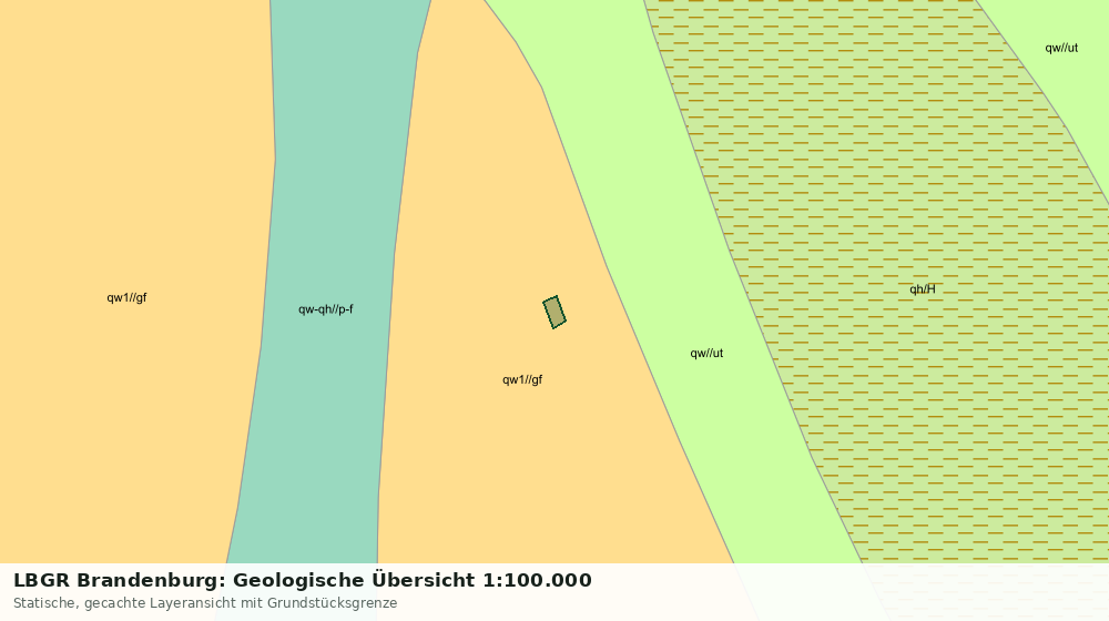 Statische Kartenansicht: LBGR Brandenburg: Geologische Übersicht 1:100.000