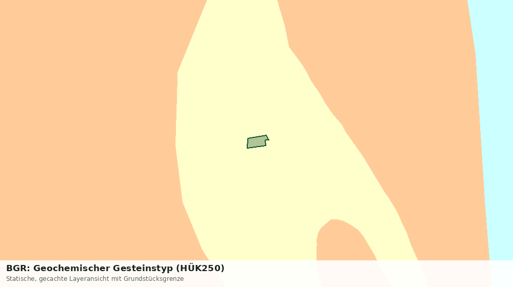 Statische Kartenansicht: BGR: Geochemischer Gesteinstyp (HÜK250)