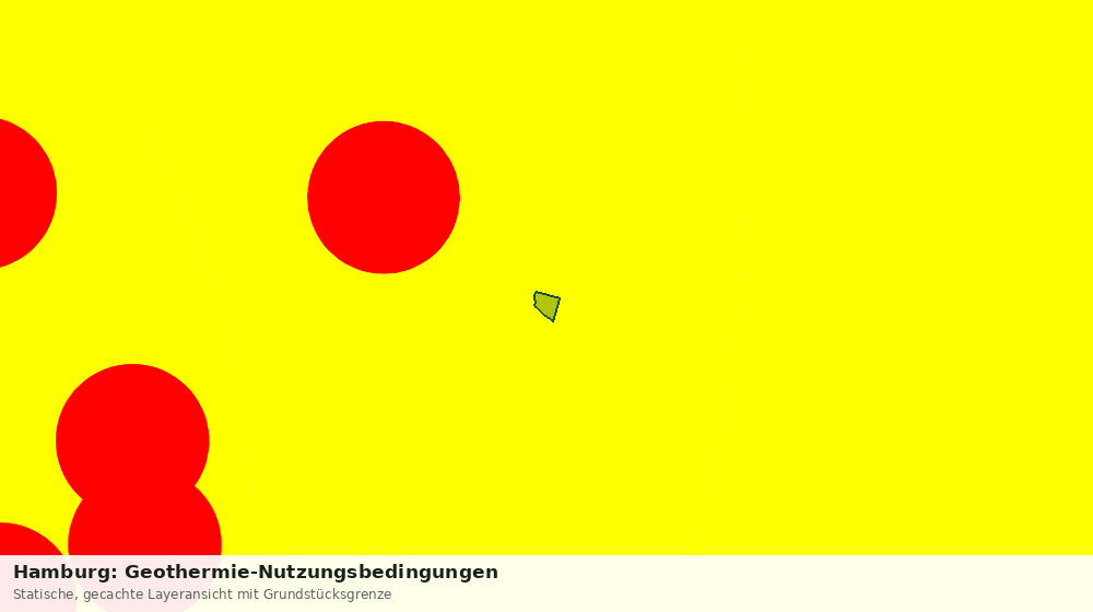 Statische Kartenansicht: Hamburg: Geothermie-Nutzungsbedingungen