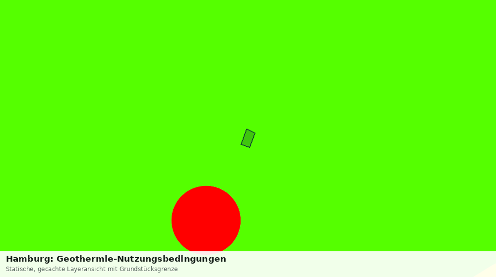 Statische Kartenansicht: Hamburg: Geothermie-Nutzungsbedingungen