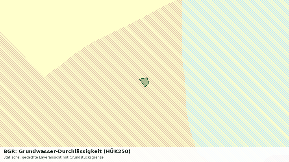 Statische Kartenansicht: BGR: Grundwasser-Durchlässigkeit (HÜK250)