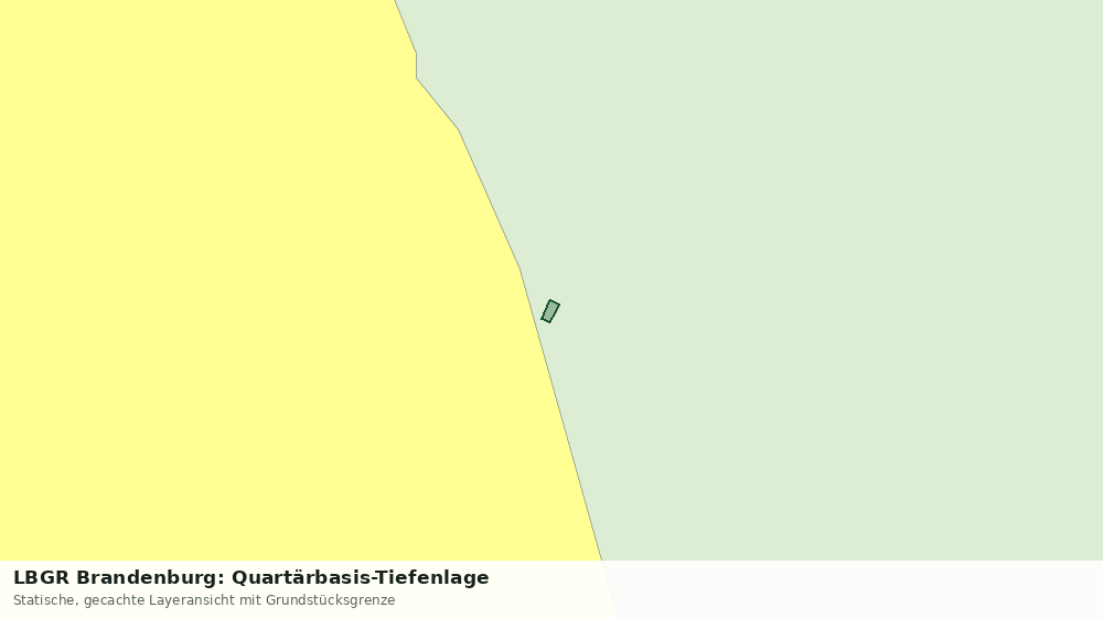 Statische Kartenansicht: LBGR Brandenburg: Quartärbasis-Tiefenlage