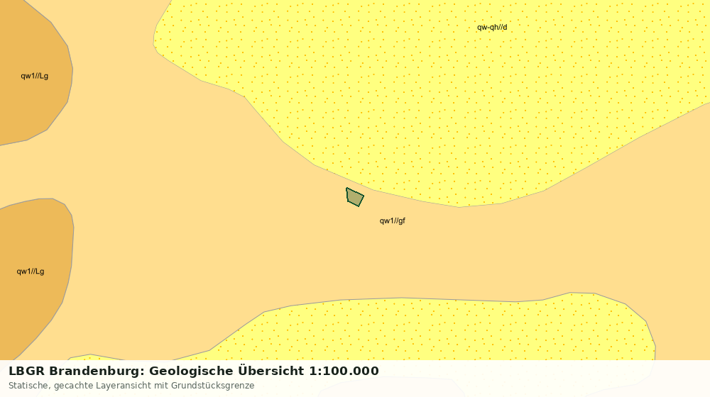 Statische Kartenansicht: LBGR Brandenburg: Geologische Übersicht 1:100.000