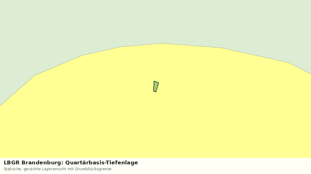 Statische Kartenansicht: LBGR Brandenburg: Quartärbasis-Tiefenlage