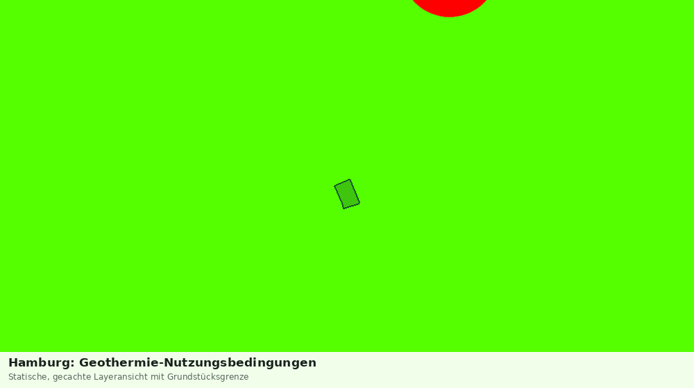 Statische Kartenansicht: Hamburg: Geothermie-Nutzungsbedingungen