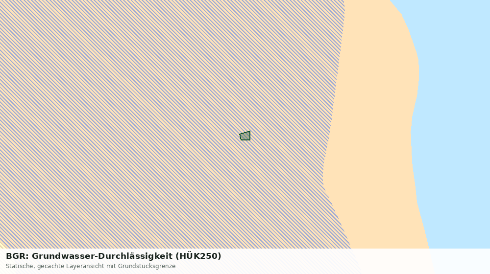 Statische Kartenansicht: BGR: Grundwasser-Durchlässigkeit (HÜK250)
