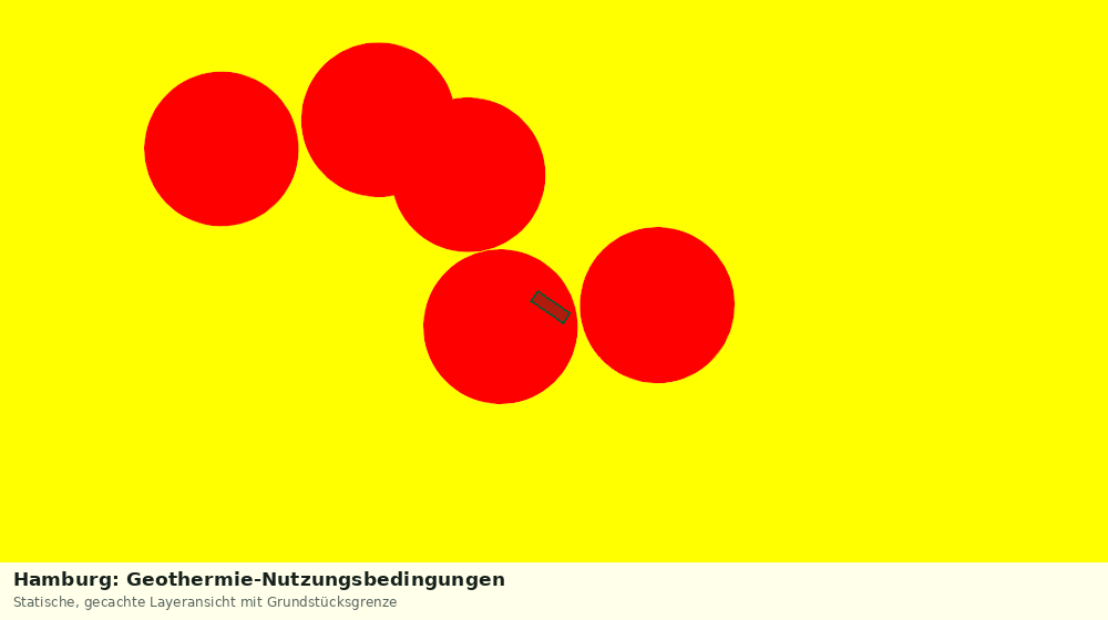 Statische Kartenansicht: Hamburg: Geothermie-Nutzungsbedingungen