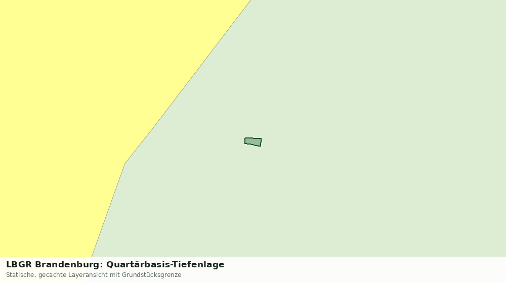 Statische Kartenansicht: LBGR Brandenburg: Quartärbasis-Tiefenlage