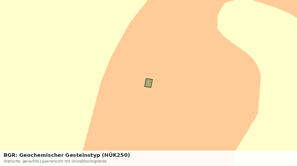 Statische Kartenansicht: BGR: Geochemischer Gesteinstyp (HÜK250)
