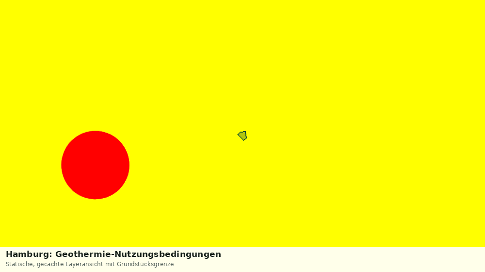 Statische Kartenansicht: Hamburg: Geothermie-Nutzungsbedingungen