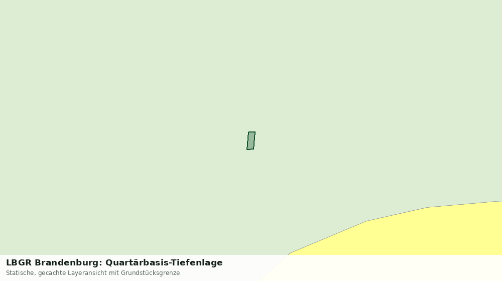 Statische Kartenansicht: LBGR Brandenburg: Quartärbasis-Tiefenlage