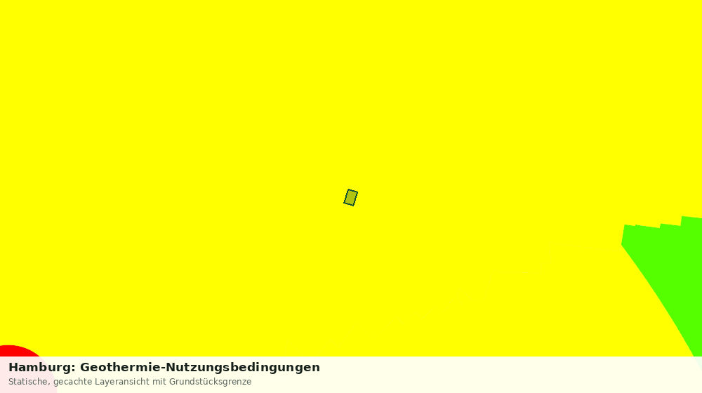 Statische Kartenansicht: Hamburg: Geothermie-Nutzungsbedingungen