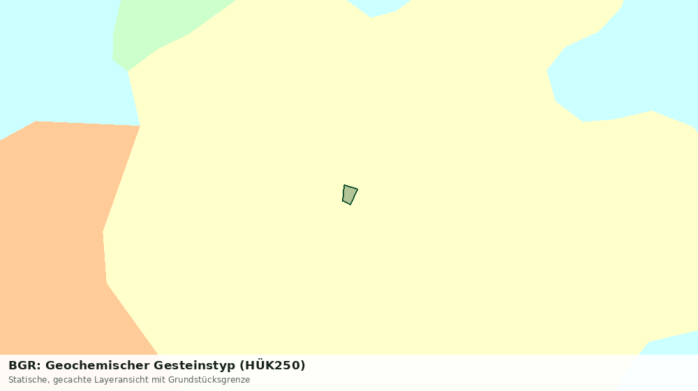 Statische Kartenansicht: BGR: Geochemischer Gesteinstyp (HÜK250)