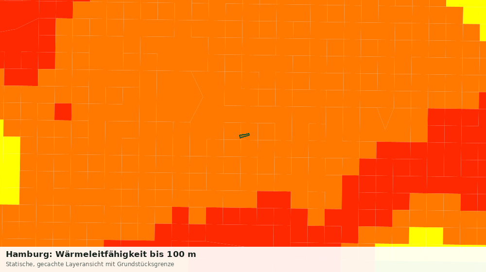 Statische Kartenansicht: Hamburg: Wärmeleitfähigkeit bis 100 m