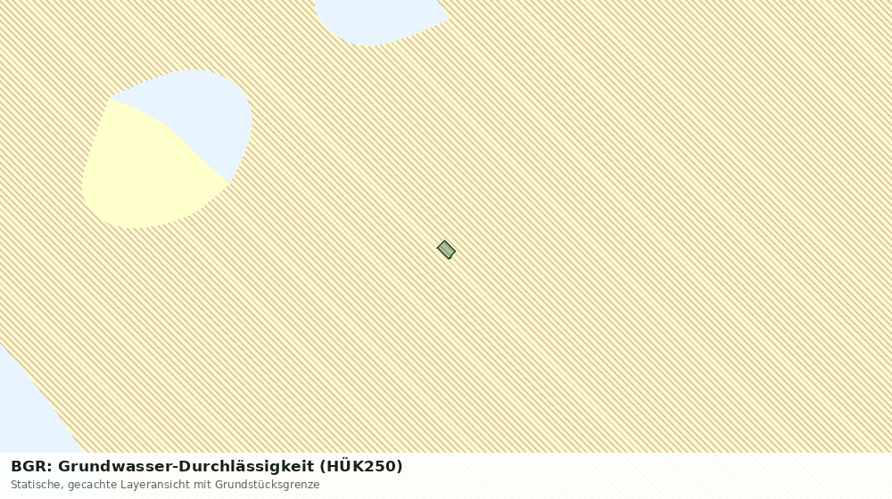 Statische Kartenansicht: BGR: Grundwasser-Durchlässigkeit (HÜK250)