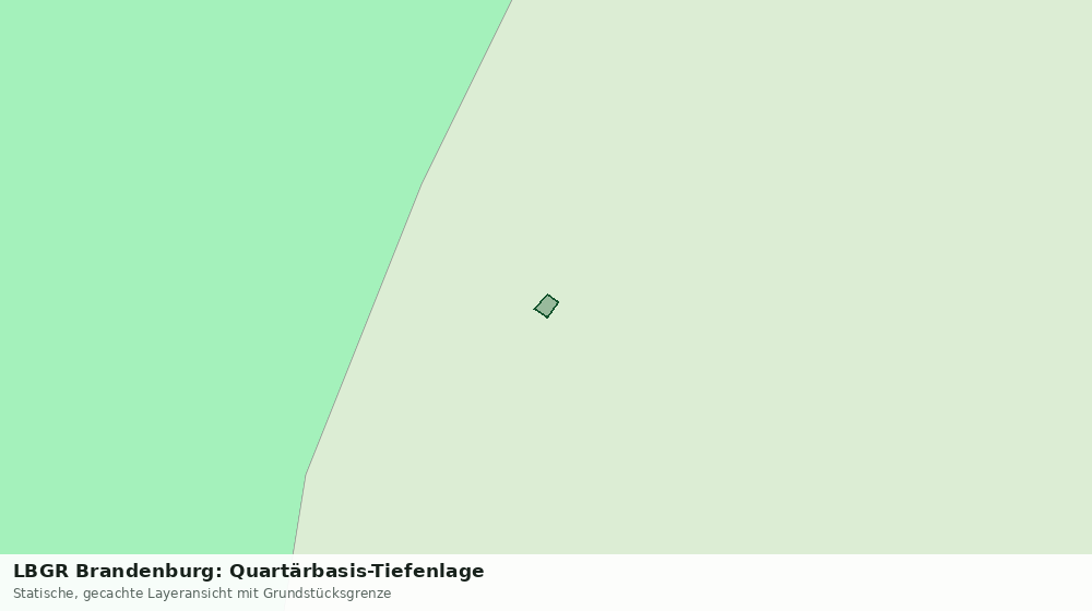 Statische Kartenansicht: LBGR Brandenburg: Quartärbasis-Tiefenlage