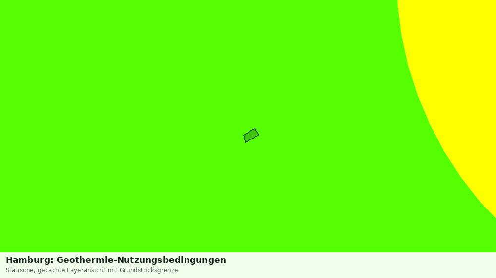 Statische Kartenansicht: Hamburg: Geothermie-Nutzungsbedingungen