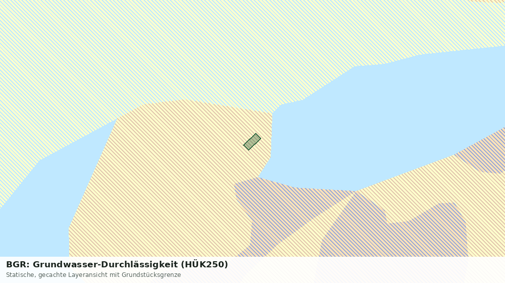 Statische Kartenansicht: BGR: Grundwasser-Durchlässigkeit (HÜK250)