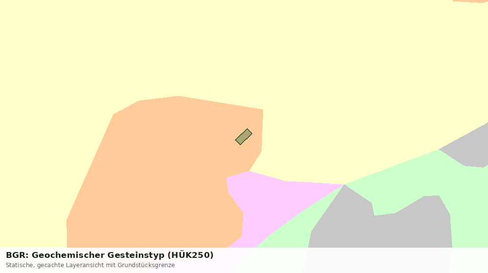 Statische Kartenansicht: BGR: Geochemischer Gesteinstyp (HÜK250)