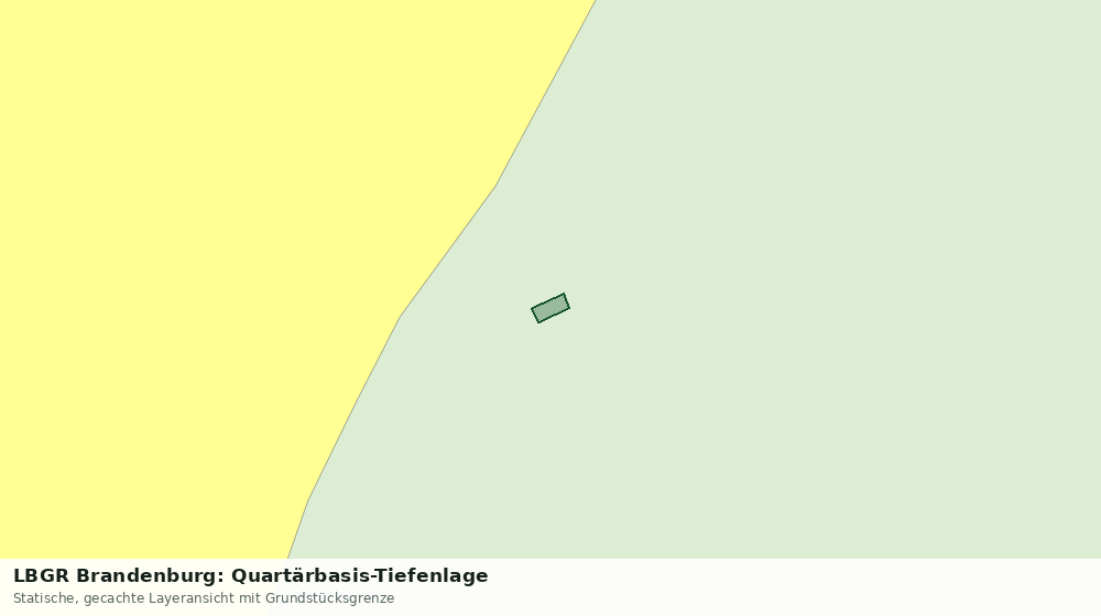 Statische Kartenansicht: LBGR Brandenburg: Quartärbasis-Tiefenlage