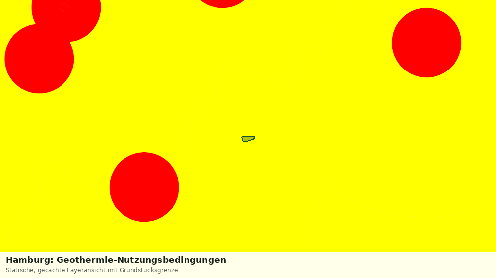 Statische Kartenansicht: Hamburg: Geothermie-Nutzungsbedingungen