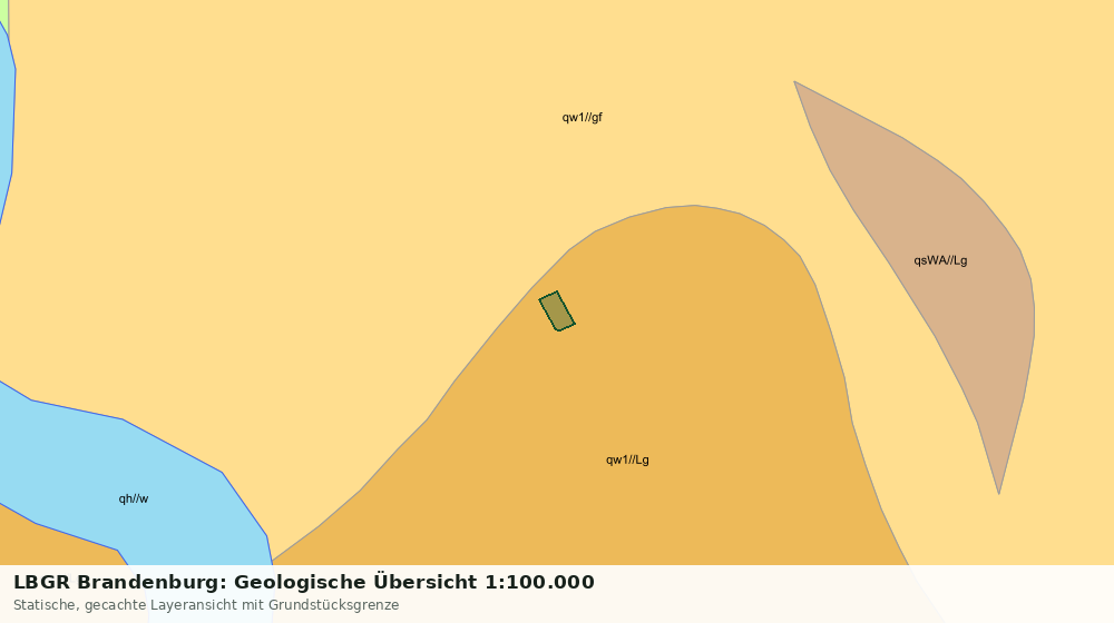 Statische Kartenansicht: LBGR Brandenburg: Geologische Übersicht 1:100.000