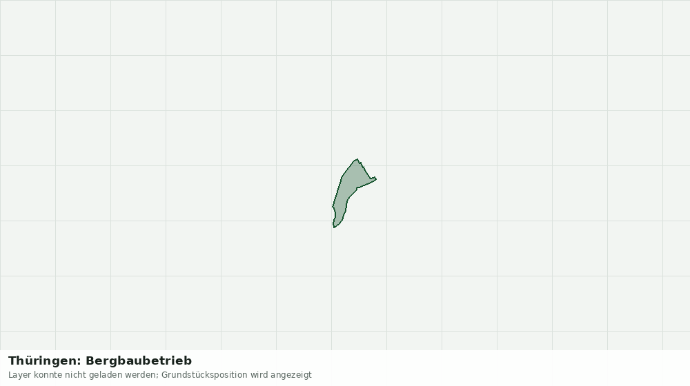 Statische Kartenansicht: Thüringen: Bergbaubetrieb