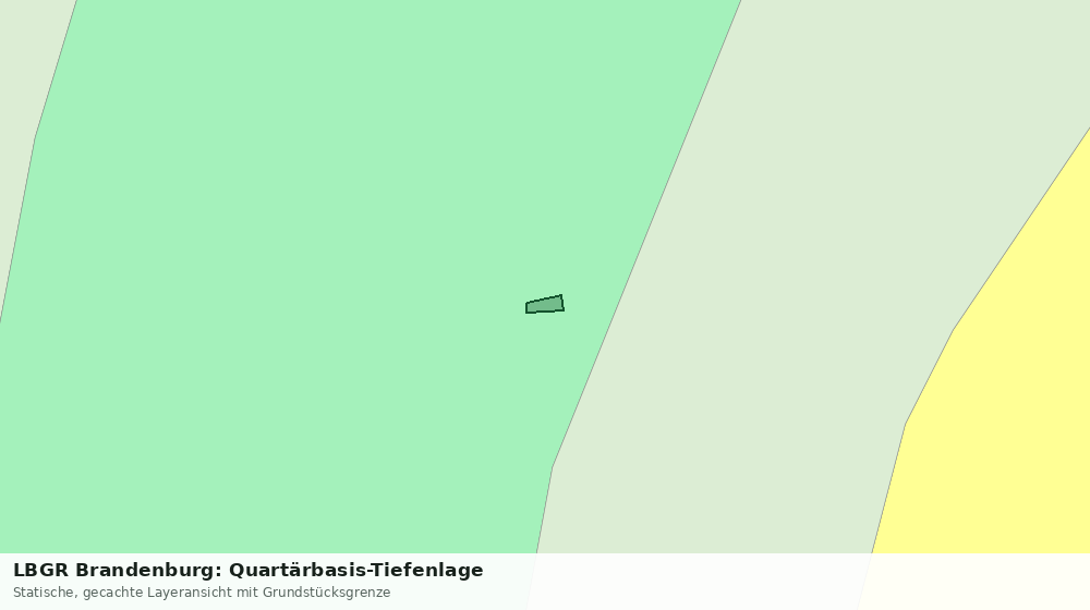 Statische Kartenansicht: LBGR Brandenburg: Quartärbasis-Tiefenlage