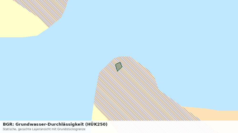 Statische Kartenansicht: BGR: Grundwasser-Durchlässigkeit (HÜK250)