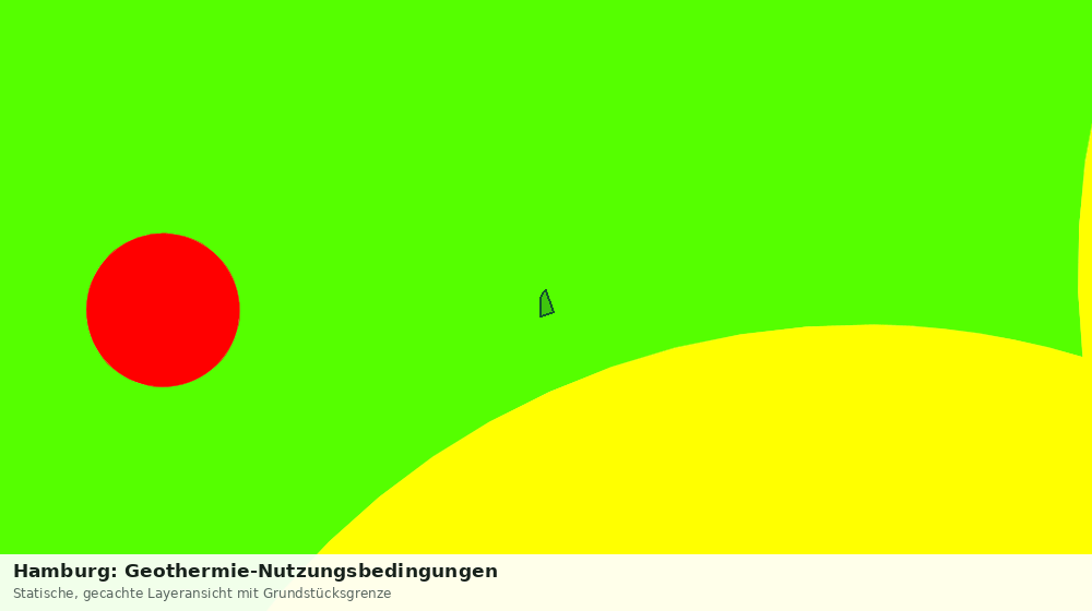 Statische Kartenansicht: Hamburg: Geothermie-Nutzungsbedingungen