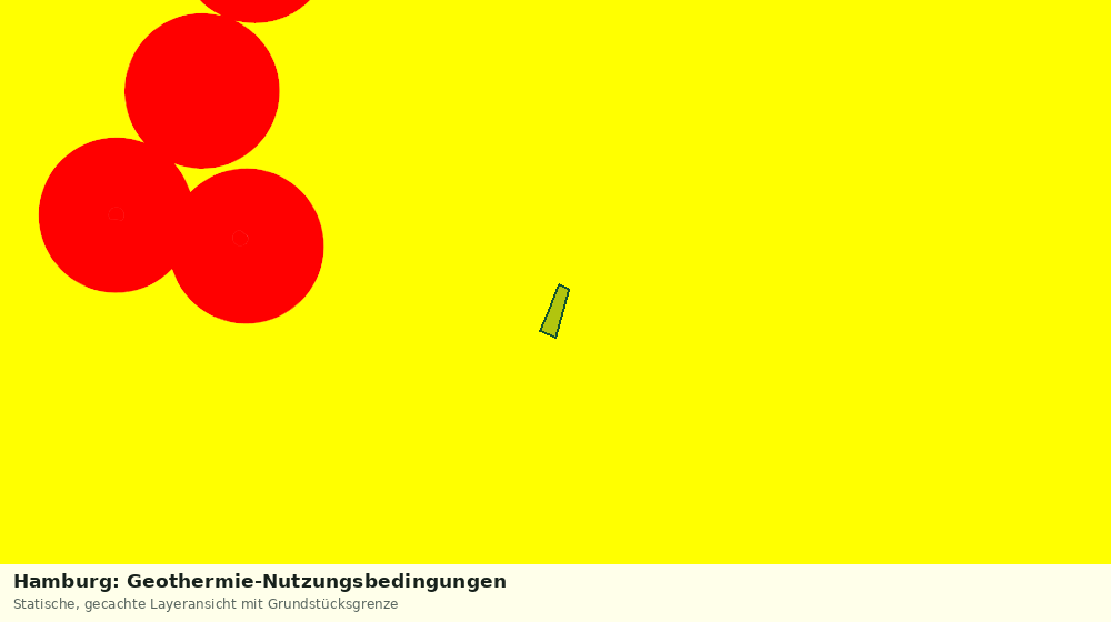 Statische Kartenansicht: Hamburg: Geothermie-Nutzungsbedingungen