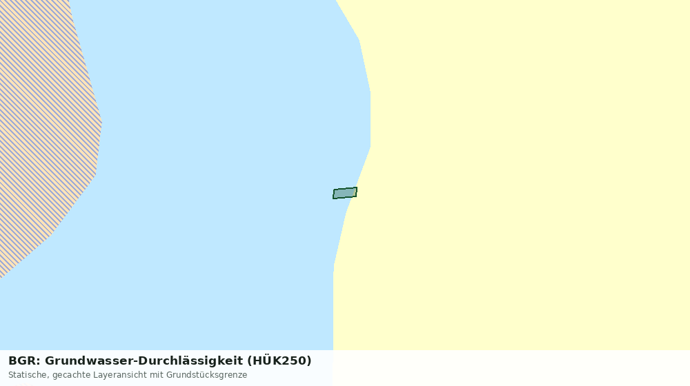 Statische Kartenansicht: BGR: Grundwasser-Durchlässigkeit (HÜK250)