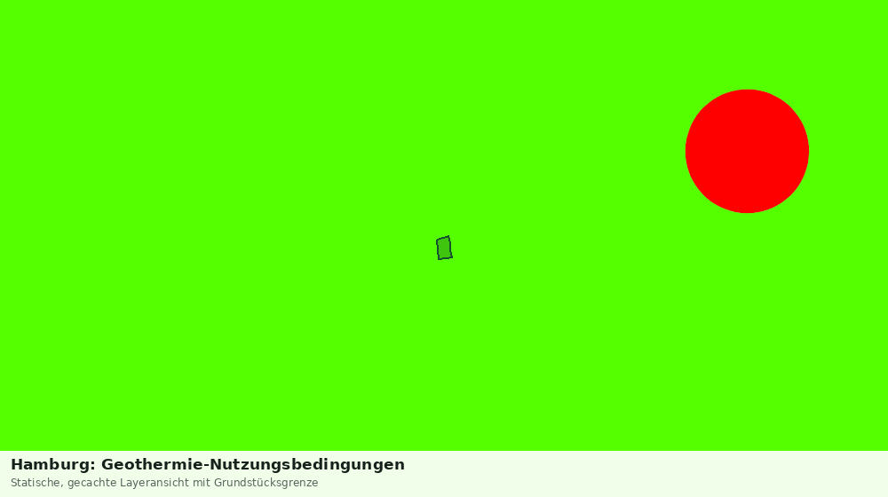 Statische Kartenansicht: Hamburg: Geothermie-Nutzungsbedingungen