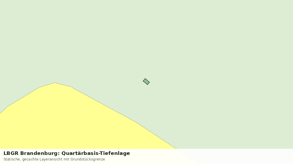 Statische Kartenansicht: LBGR Brandenburg: Quartärbasis-Tiefenlage