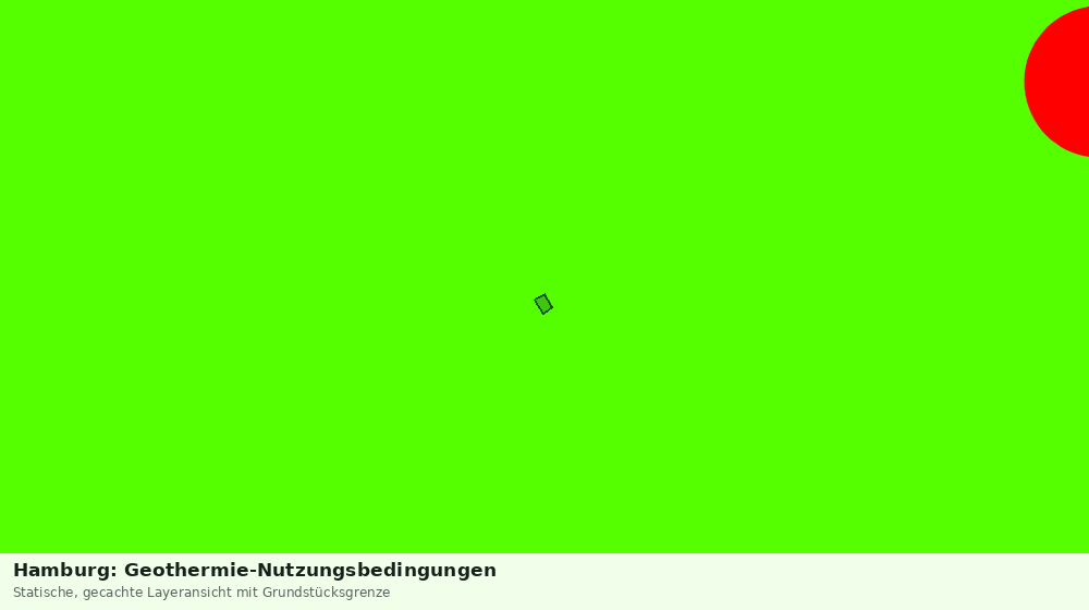 Statische Kartenansicht: Hamburg: Geothermie-Nutzungsbedingungen
