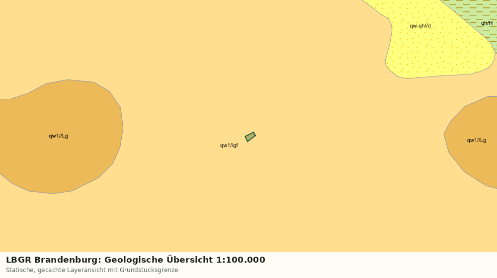 Statische Kartenansicht: LBGR Brandenburg: Geologische Übersicht 1:100.000