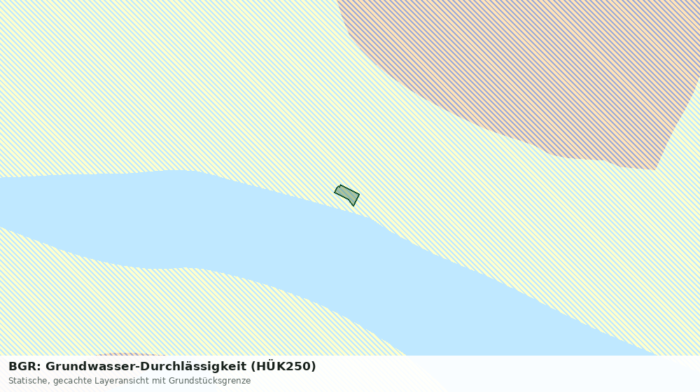 Statische Kartenansicht: BGR: Grundwasser-Durchlässigkeit (HÜK250)