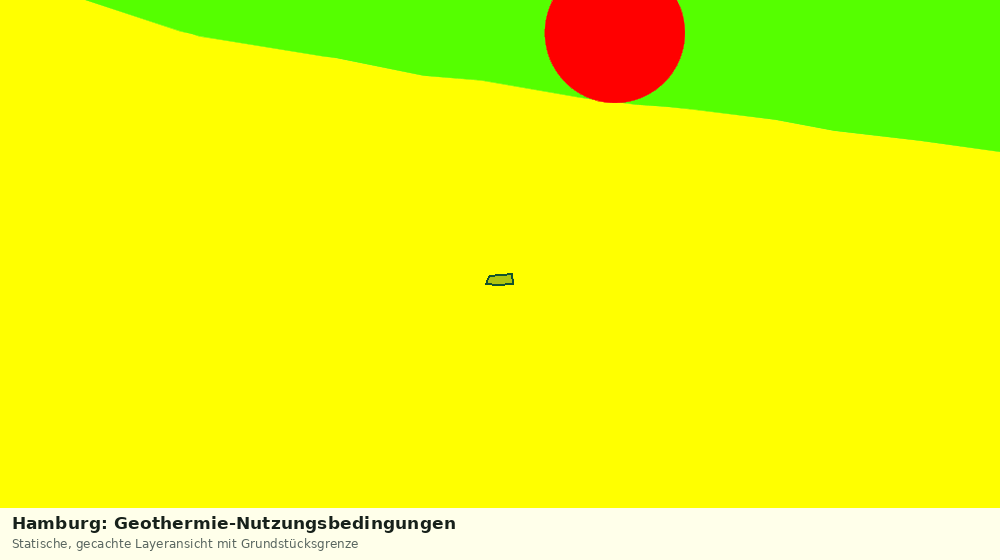 Statische Kartenansicht: Hamburg: Geothermie-Nutzungsbedingungen