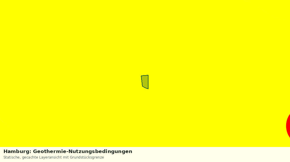 Statische Kartenansicht: Hamburg: Geothermie-Nutzungsbedingungen