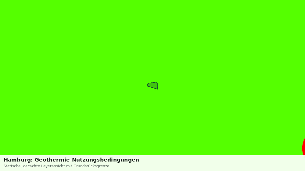 Statische Kartenansicht: Hamburg: Geothermie-Nutzungsbedingungen