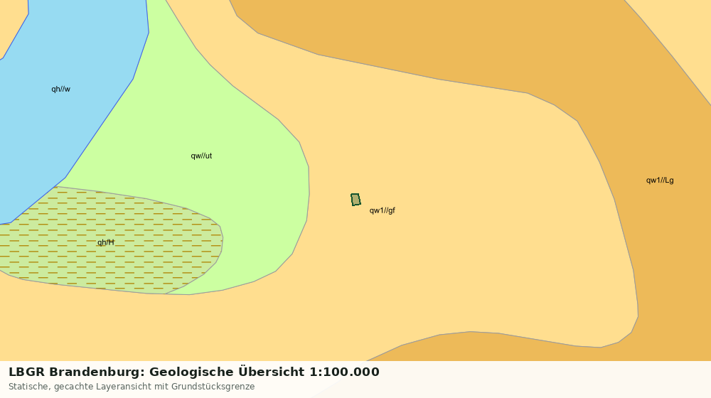 Statische Kartenansicht: LBGR Brandenburg: Geologische Übersicht 1:100.000