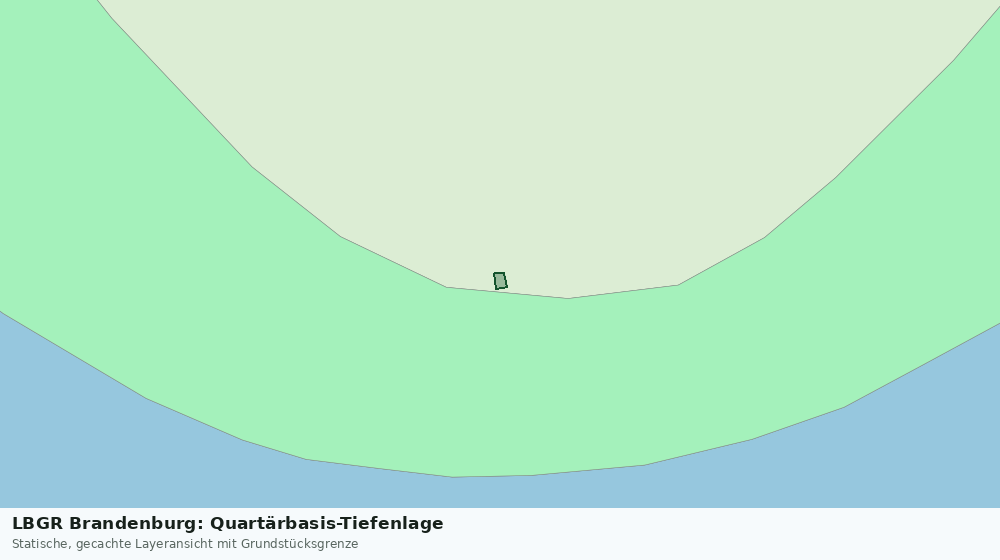 Statische Kartenansicht: LBGR Brandenburg: Quartärbasis-Tiefenlage