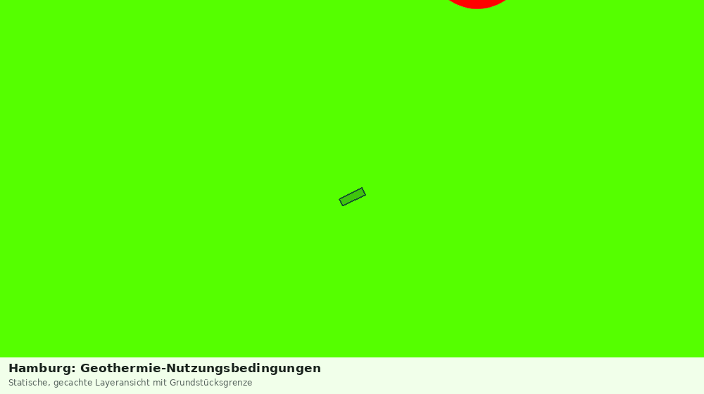 Statische Kartenansicht: Hamburg: Geothermie-Nutzungsbedingungen