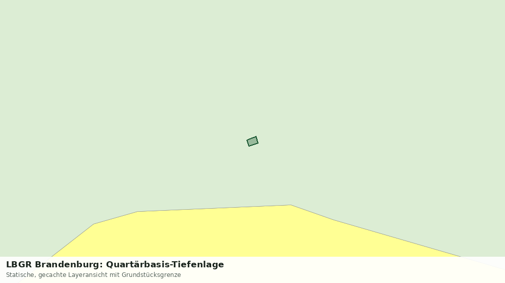 Statische Kartenansicht: LBGR Brandenburg: Quartärbasis-Tiefenlage