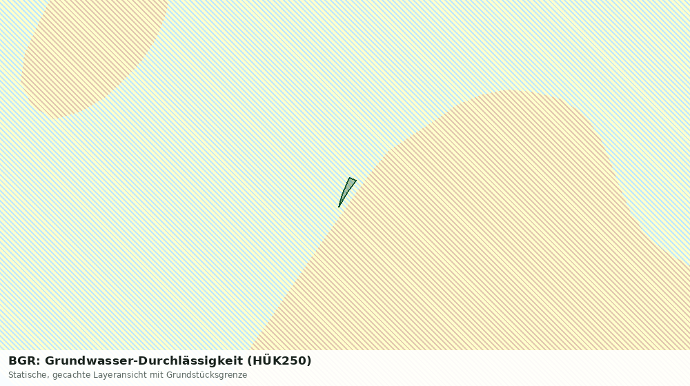 Statische Kartenansicht: BGR: Grundwasser-Durchlässigkeit (HÜK250)