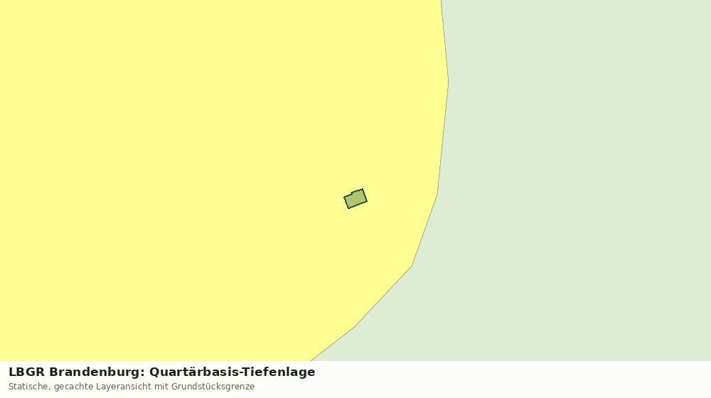 Statische Kartenansicht: LBGR Brandenburg: Quartärbasis-Tiefenlage