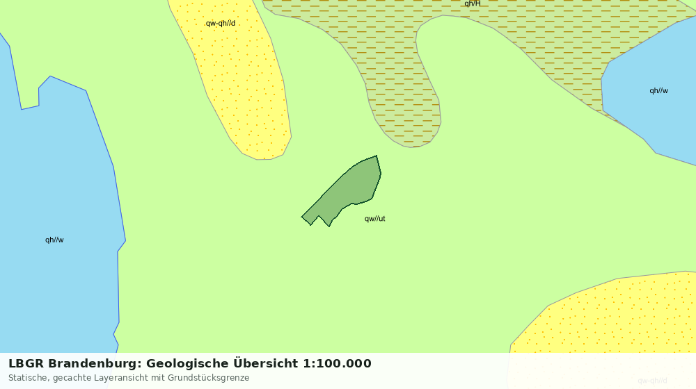 Statische Kartenansicht: LBGR Brandenburg: Geologische Übersicht 1:100.000