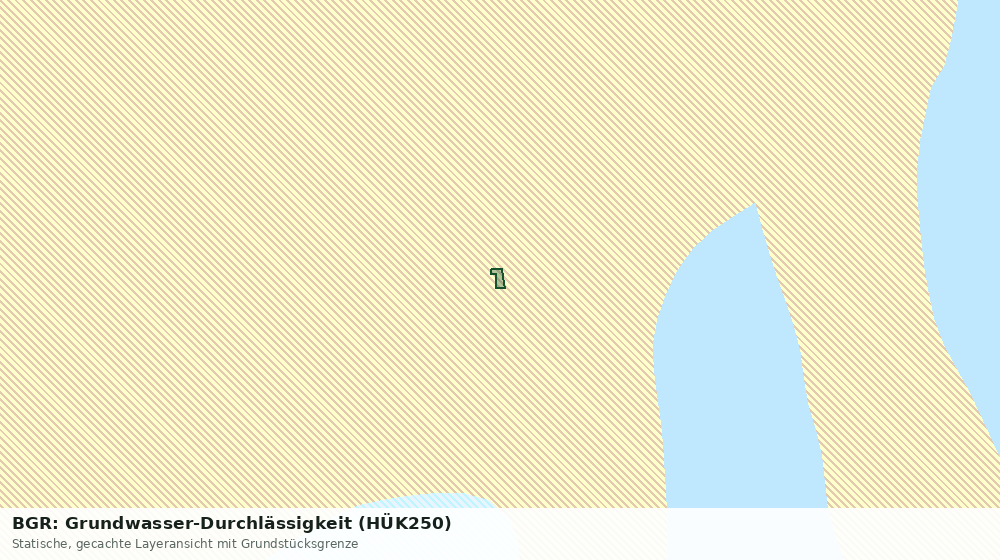 Statische Kartenansicht: BGR: Grundwasser-Durchlässigkeit (HÜK250)